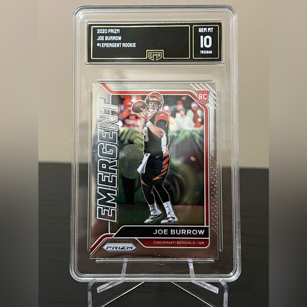 Joe Burrow 2020 Prizm Emergent GMA 10 Rookie RC Cincinnati Bengals Panini 🔥🏈💥